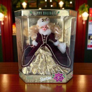 MATTEL Happy Holidays 1996 Limited Edition Blonde Barbie Doll NEW NIB